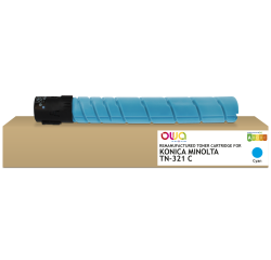 Toner remanufacturé OWA - standard - Cyan - pour KONICA MINOLTA TN-321 C, DEVELOP A33K4D0, OLIVETTI B1037, KONICA MINOLTA TN-321 C