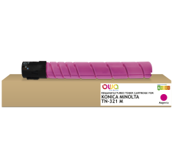 Toner remanufacturé OWA - standard - Magenta - pour KONICA MINOLTA TN-321 M, DEVELOP A33K3D0, OLIVETTI B1038