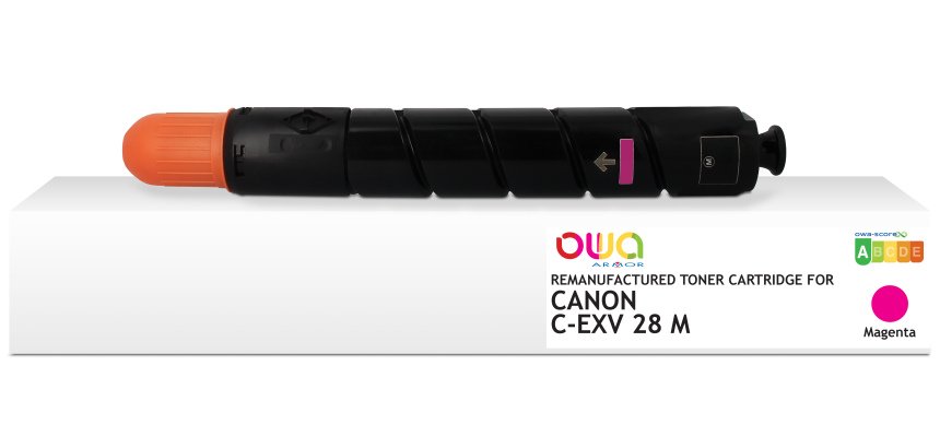 Toner remanufacturé OWA - standard - Magenta - pour CANON C-EXV28M