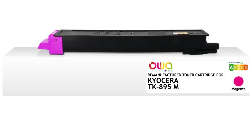 Toner remanufacturé OWA - standard - Magenta - pour KYOCERA TK-895 M