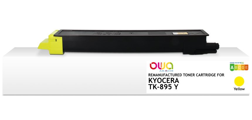 Toner remanufacturé OWA - standard - Jaune - pour KYOCERA TK-895 Y