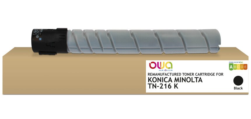 Toner remanufacturé OWA - standard - Noir - pour KONICA MINOLTA TN-216K