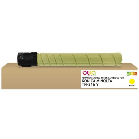 Toner remanufacturé OWA - standard - Yellow - pour KONICA MINOLTA TN-216 Y