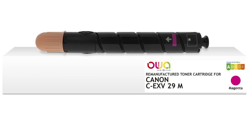 Toner remanufacturé OWA - standard - Magenta - pour CANON C-EXV29M