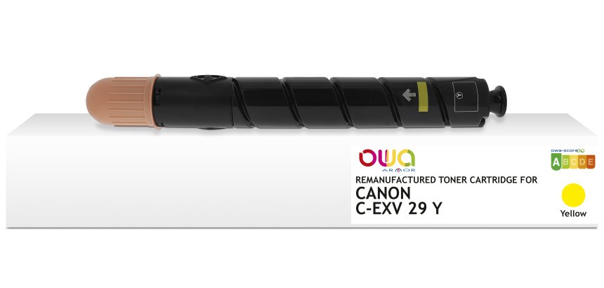 Toner remanufacturé OWA - standard - Yellow - pour CANON C-EXV 29 Y
