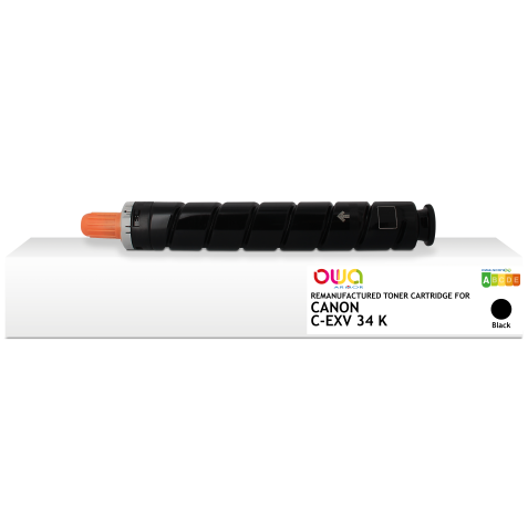 Toner remanufacturé OWA - standard - Black - pour CANON C-EXV 34 K