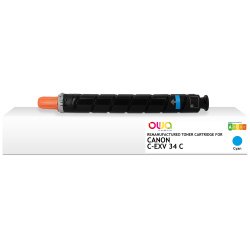 Toner remanufacturé OWA - standard - Cyan - pour CANON C-EXV34C