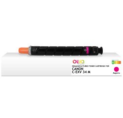 Toner remanufacturé OWA - standard - Magenta - pour CANON C-EXV34M