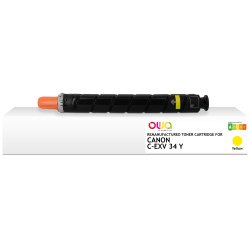 Toner remanufacturé OWA - standard - Jaune - pour CANON C-EXV34Y