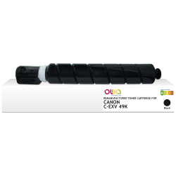 OWA Toner remanufacturé Equivalent CANON C-EXV49K pour imprimante laser