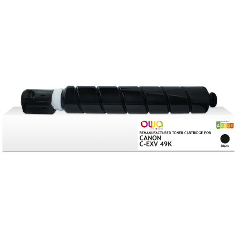 OWA Toner remanufacturé Equivalent CANON C-EXV49K pour imprimante laser