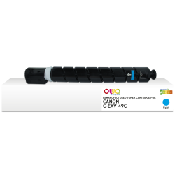 OWA Toner remanufacturé couleur séparée compatible CANON C-EXV 49 pour imprimante laser