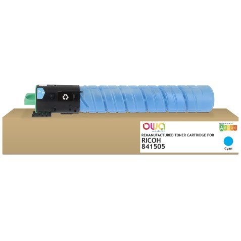Toner remanufacturé OWA - standard - Cyan - pour RICOH 842064, RICOH 842064