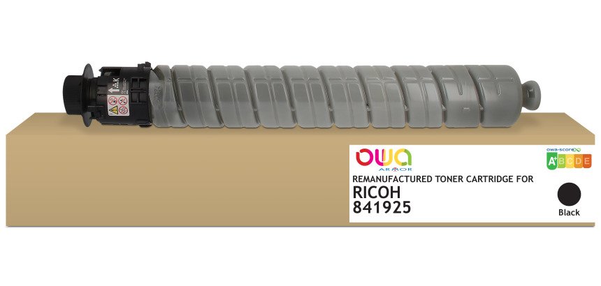 Toner remanufacturé OWA - standard - Noir - pour RICOH 841925