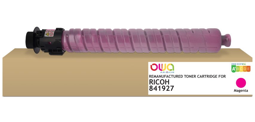 Toner remanufacturé OWA - standard - Magenta - pour RICOH 841927