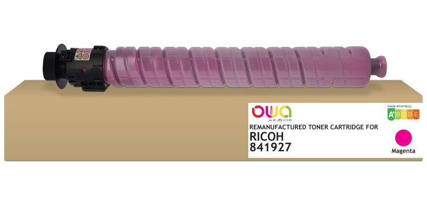 Toner remanufacturé OWA - standard - Magenta - pour RICOH 841927