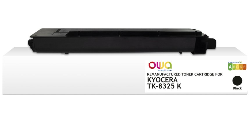 Toner remanufacturé OWA - standard - Noir - pour KYOCERA TK-8325 K
