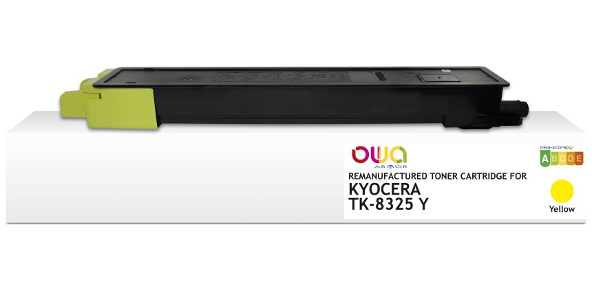 Toner remanufacturé OWA - standard - Yellow - pour KYOCERA TK-8325 Y