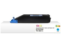 Toner remanufacturé OWA - standard - Cyan - pour KYOCERA TK-865 C