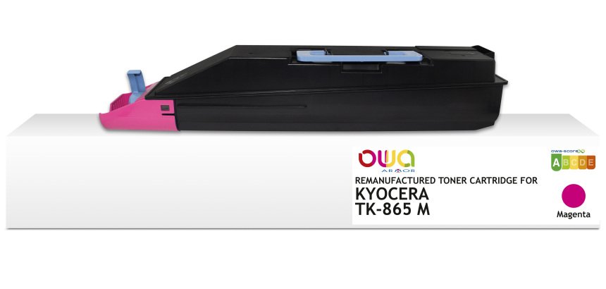 Toner remanufacturé OWA - standard - Magenta - pour KYOCERA TK-865 M