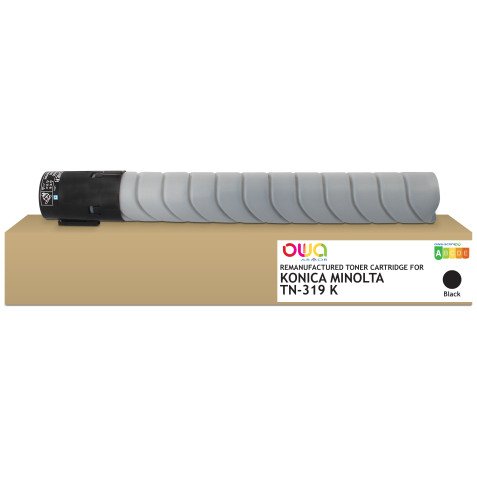 Toner remanufacturé OWA - standard - Black - pour KONICA MINOLTA TN-319 K, DEVELOP TN-319 K, KONICA MINOLTA TN-319 K