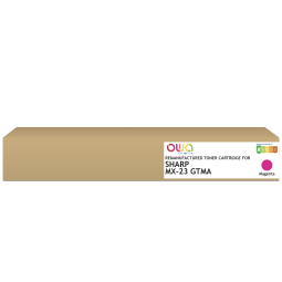 EN_Toner remanufacturé OWA - standard - Magenta - pour SHARP MX-23 GTMA, SHARP MX-23 GTMA