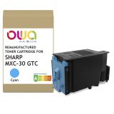 DE_Toner remanufacturé OWA - standard - Cyan - pour SHARP MXC-30 GTC, SHARP MXC-30 GTC