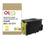 Toner remanufacturé OWA - standard - Jaune - pour SHARP MXC-30GTY, SHARP MXC-30GTY