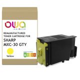 DE_Toner remanufacturé OWA - standard - Jaune - pour SHARP MXC-30GTY, SHARP MXC-30GTY