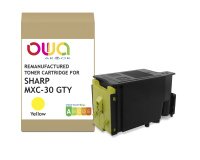 Toner remanufacturé OWA - standard - Yellow - pour SHARP MXC-30GTY, SHARP MXC-30GTY