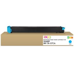 Toner remanufacturé OWA - standard - Cyan - pour SHARP MX-36GTCA, SHARP MX-36GTCA