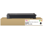 Toner remanufacturé OWA - standard - Noir - pour SHARP MXC-38GTB, SHARP MXC-38GTB