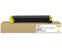 Toner remanufacturé OWA - standard - Jaune - pour SHARP MXC-38GTY, SHARP MXC-38GTY