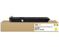 Toner remanufacturé OWA - standard - Jaune - pour SHARP MX-51GTYA, SHARP MX-51GTYA