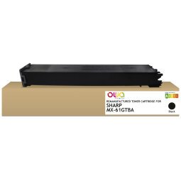 Toner remanufacturé OWA - standard - Noir - pour SHARP MX-61 GTBA, SHARP MX-61 GTBA