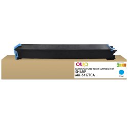 Toner remanufacturé OWA - standard - Cyan - pour SHARP MX-61GTCA, SHARP MX-61GTCA