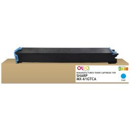 DE_Toner remanufacturé OWA - standard - Cyan - pour SHARP MX-61 GTCA, SHARP MX-61 GTCA