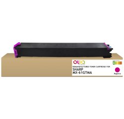 Toner remanufacturé OWA - standard - Magenta - pour SHARP MX-61GTMA, SHARP MX-61GTMA