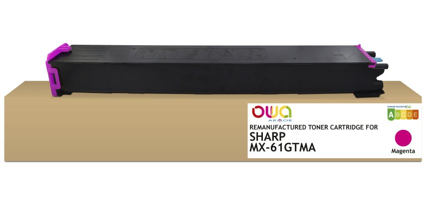 OWA wiederaufbereiteter Toner - Standard - Magenta - für SHARP MX-61GTMA, SHARP MX-61GTMA