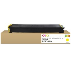 Toner remanufacturé OWA - standard - Yellow - pour SHARP MX-61GTYA, SHARP MX-61GTYA