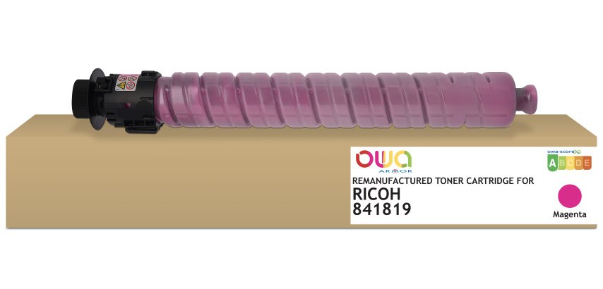 OWA Remanufactured Toner - Standard - Magenta - for RICOH 841819, RICOH 841819