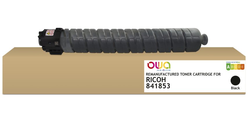 Toner remanufacturé OWA - standard - Noir - pour RICOH 841853, RICOH 841853