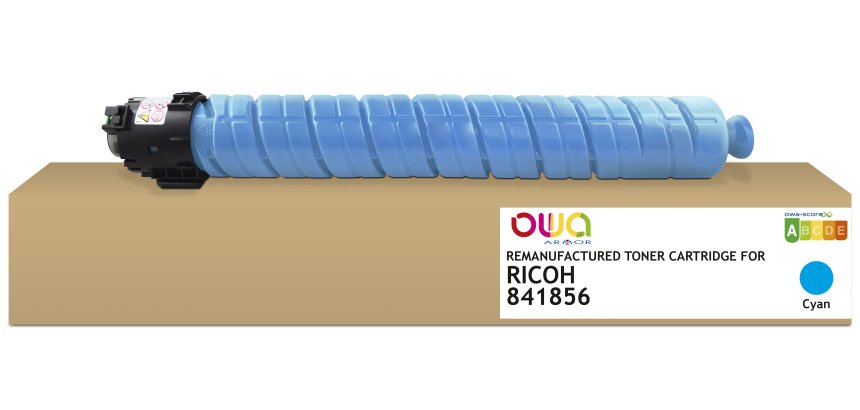 Toner remanufacturé OWA - standard - Cyan - pour RICOH 841856