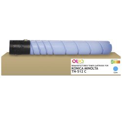Toner remanufacturé OWA - standard - Cyan - pour KONICA MINOLTA TN-512 C