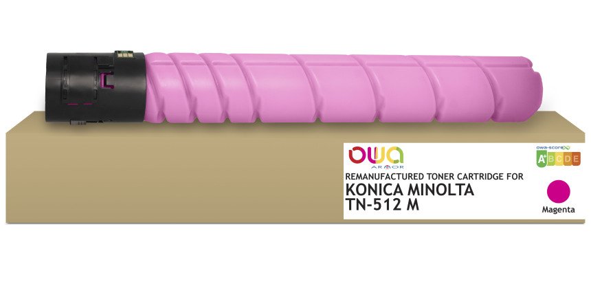 Toner remanufacturé OWA - standard - Magenta - pour KONICA MINOLTA TN-512 M, KONICA MINOLTA TN-512 M