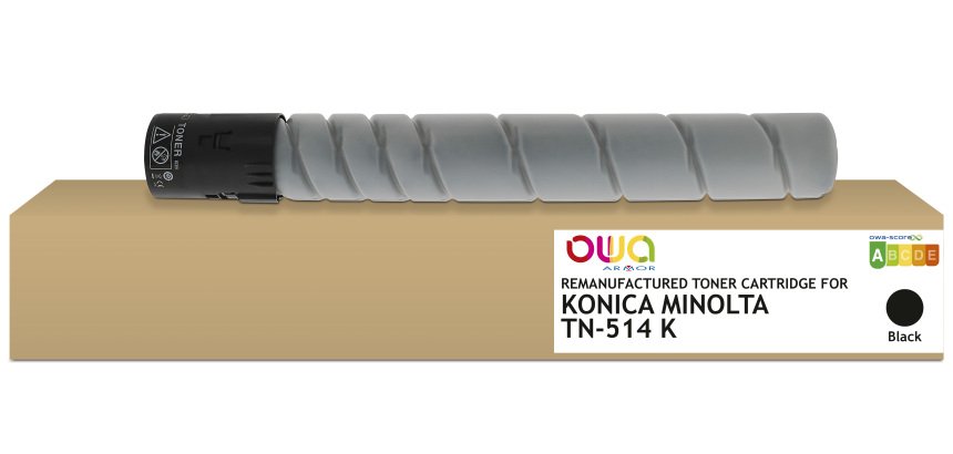 Toner remanufacturé OWA - standard - Black - pour KONICA MINOLTA TN-514 K, DEVELOP A9E81D0, OLIVETTI B1206