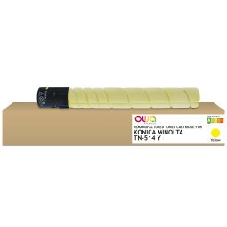 EN_Toner remanufacturé OWA - standard - Yellow - pour KONICA MINOLTA TN-514 Y, DEVELOP A9E82D0, OLIVETTI B1209, KONICA MINOLTA TN-514 Y