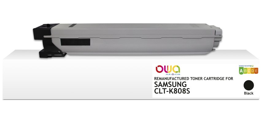 Toner remanufacturé OWA - standard - Noir - pour SAMSUNG CLT-K808S/ELS, SAMSUNG CLT-K808S/ELS