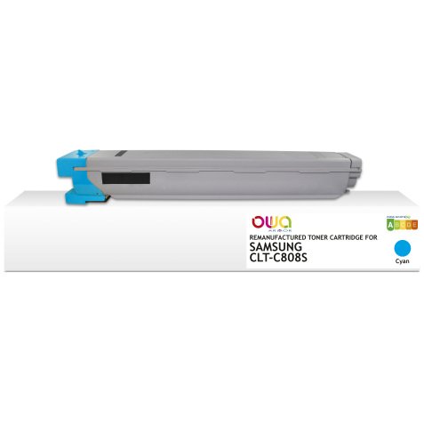 Toner remanufacturé OWA - standard - Cyan - pour SAMSUNG CLT-C 808 S/ELS, SAMSUNG CLT-C 808 S/ELS