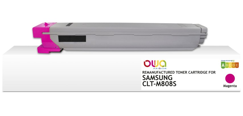 Toner remanufacturé OWA - standard - Magenta - pour SAMSUNG CLT-M808S/ELS, SAMSUNG CLT-M808S/ELS
